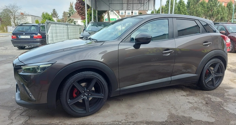 Mazda CX-3 cena 72900 przebieg: 108000, rok produkcji 2018 z Śrem małe 704